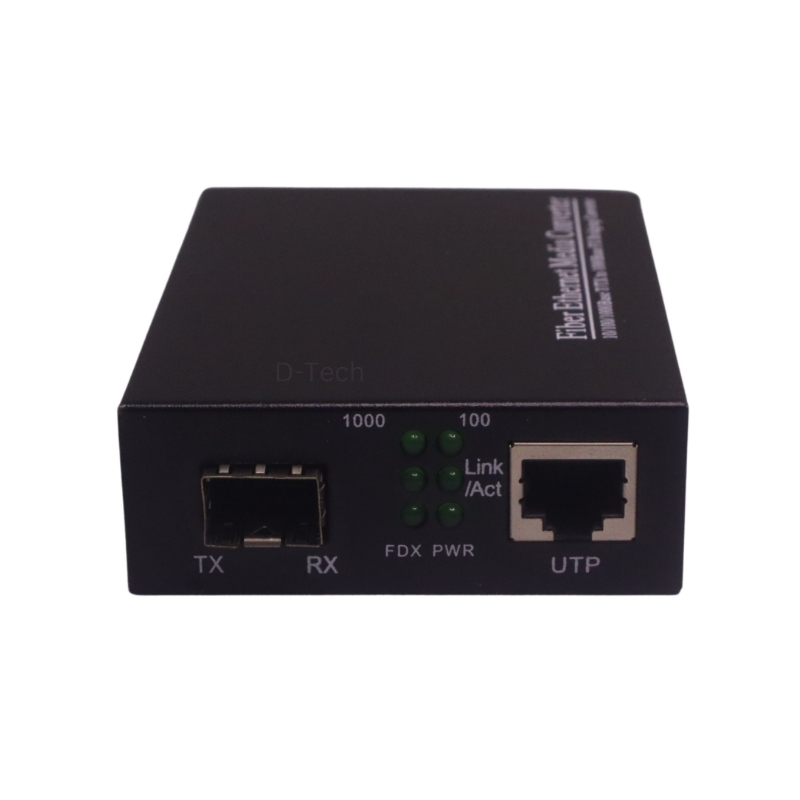 D-TECH Fiber Media converter SFP Single-Mode
